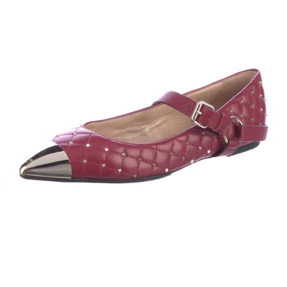 Valentino Rockstud Mary Jane Ballet Flats